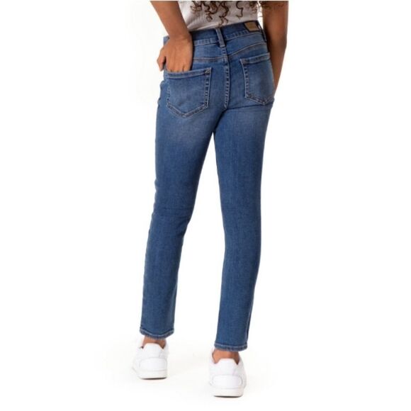 Girls Destructed Super Skinny Jean Pants & Elastic Waist Top 2-Piece Set Size 18 - Picture 7 of 13